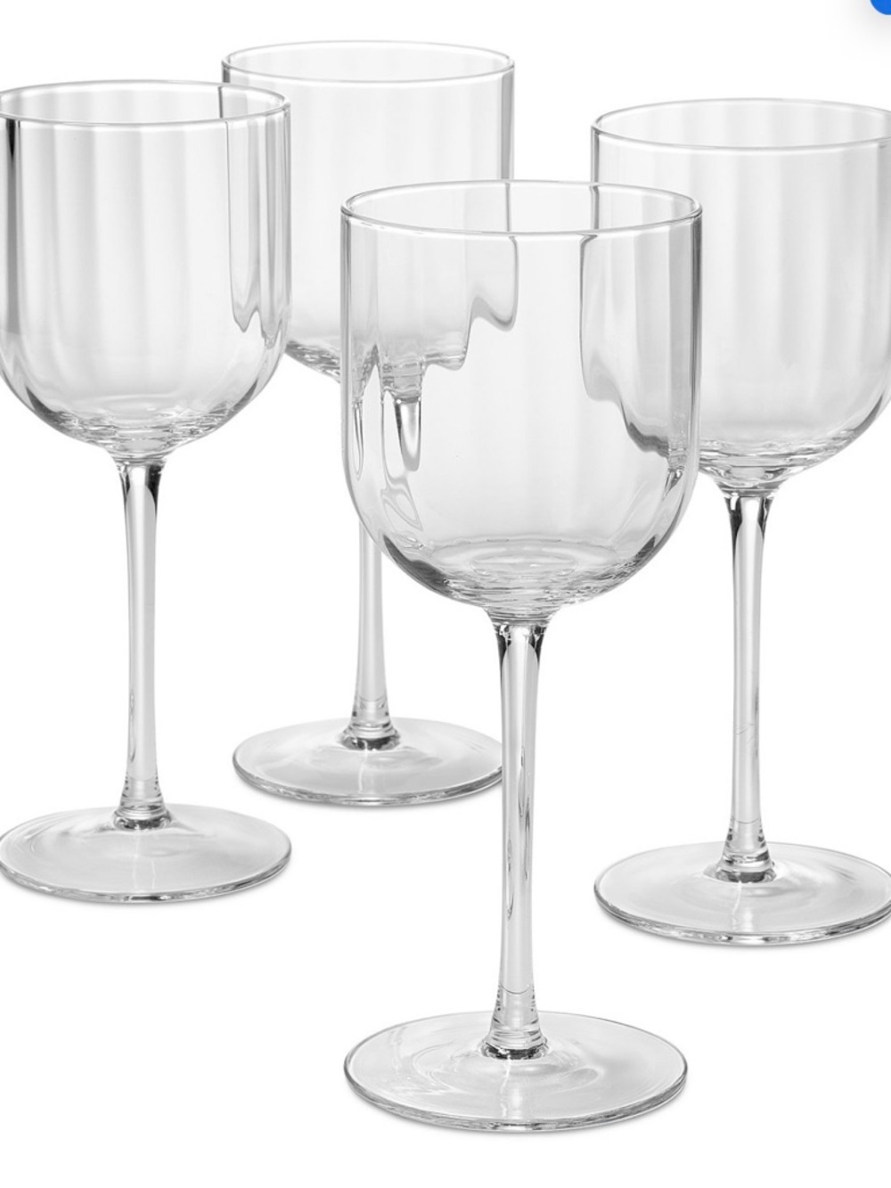 Crystal Clear Wine Glasses - Set of 4